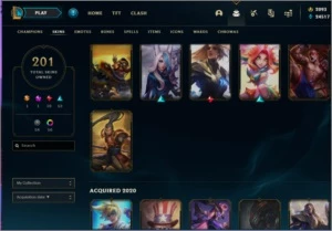 Conta lol Platina 4 level 382 com 50 reais de RP - League of Legends