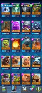 Conta de clash, arena 17 - Clash Royale