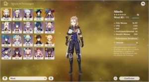 CONTA GENSHIN IMPACT - AR 54 (VENTI, ZHONGLI, MONA, ALBEDO)