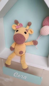Enfeite de Porta Maternidade Girafa - Artesanato e Personalizados