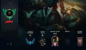 Conta de LOL nível 400, gold 2 solo, 150+ skins
