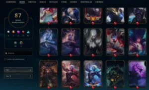 Conta Full Acesso Upada A Mão Main Suporte - League of Legends LOL