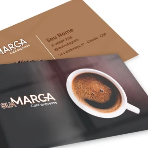 Cartão de Visita Couchê 300g - Artesanato e Personalizados