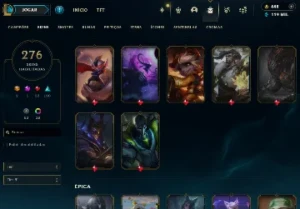 lol account 276 skins, emerald, all charecters 13 years - League of Legends