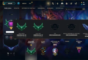 Esmeralda 3 com 81 Champs e 92 Skins ( MAIN ADC ) - League of Legends LOL