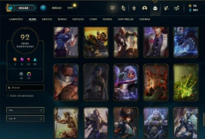 Esmeralda 3 com 81 Champs e 92 Skins ( MAIN ADC ) - League of Legends LOL