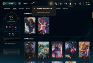 Esmeralda 3 com 81 Champs e 92 Skins ( MAIN ADC ) - League of Legends LOL