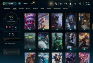 Esmeralda 3 com 81 Champs e 92 Skins ( MAIN ADC ) - League of Legends LOL