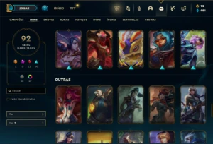 Esmeralda 3 com 81 Champs e 92 Skins ( MAIN ADC ) - League of Legends LOL