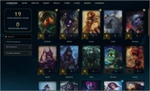 CONTA PLATINA 3 60%WIN RATE 25 CAMPEÕES 1 REEBOLSO  espólios - League of Legends LOL
