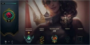 CONTA PLATINA 3 60%WIN RATE 25 CAMPEÕES 1 REEBOLSO  espólios - League of Legends LOL