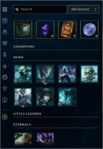 CONTA PLATINA 3 60%WIN RATE 25 CAMPEÕES 1 REEBOLSO  espólios - League of Legends LOL