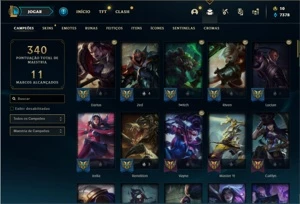 Conta prata 4 com 95 champs e 86 skins - League of Legends LOL
