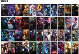 Conta prata 4 com 95 champs e 86 skins - League of Legends LOL