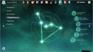Genshin Impact Ar58 com 36 personagens