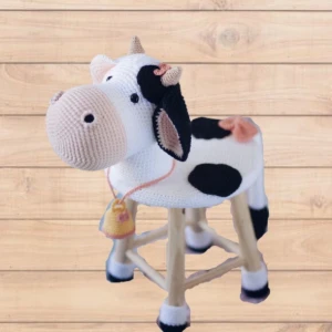 Banquinho Dinossauro, Cavalo e Vaquinha (cada) - Artesanato e Personalizados