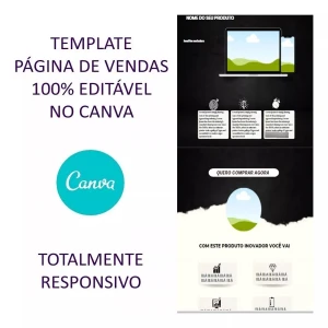 Template Página De Vendas 100% Editável Canva Clássica Preta - Digital Services