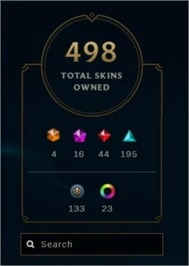 Conta LOL 490+ - League of Legends