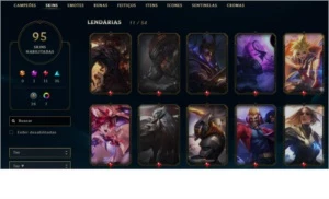 VENDO CONTA GOLD lvl 193 - VARIAS SKINS - League of Legends LOL