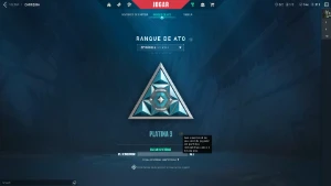 Conta valorant platina 3 com skins