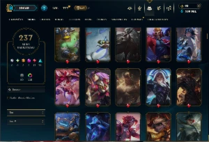 Esmeralda 2 com TODOS os Champs e 237 Skins +14 Vitoriosas - League of Legends LOL