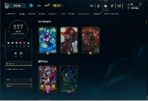 Esmeralda 2 com TODOS os Champs e 237 Skins +14 Vitoriosas - League of Legends LOL
