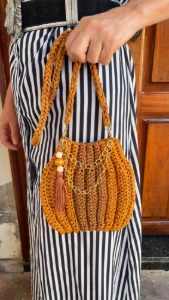 Bolsa de Crochê - Artesanato e Personalizados