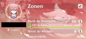 Conta LATE GAME com varias assinatura e MUITO Personagem UP - Genshin Impact