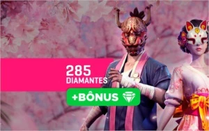 Free Fire - 285 Diamantes + 10% de Bônus - Gift Cards