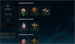 Conta League of Legends 633 skins LOL