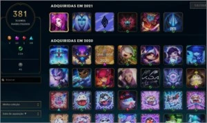 Conta League of Legends 633 skins LOL