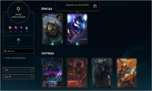 CONTA PRATA 1    15 SKINS+ - League of Legends LOL