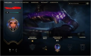 CONTA PRATA 1    15 SKINS+ - League of Legends LOL