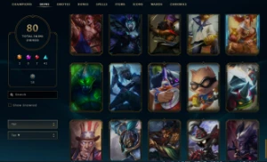 Conta Lol 80 Skins Sem Elo - League of Legends