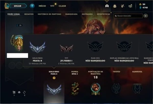 Conta Prata 2 com 26 Champs e 5 Skins + 4 Espolios - League of Legends LOL