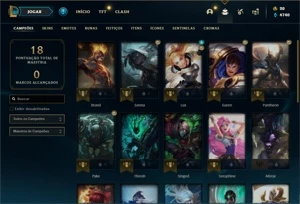 Conta Prata 2 com 26 Champs e 5 Skins + 4 Espolios - League of Legends LOL