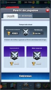 Vendo conta Clash Royale NV 12, 5 decks tops, montados.