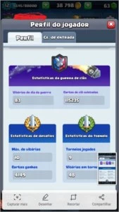 Vendo conta Clash Royale NV 12, 5 decks tops, montados.