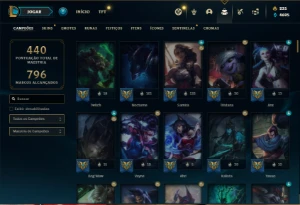 Conta Platina 4 com 140 Champs e 86 Skins ( MAIN ADC ) - League of Legends LOL