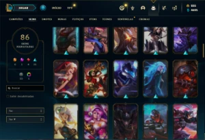 Conta Platina 4 com 140 Champs e 86 Skins ( MAIN ADC ) - League of Legends LOL