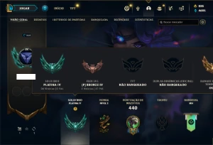 Conta Platina 4 com 140 Champs e 86 Skins ( MAIN ADC ) - League of Legends LOL