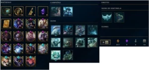 CONTA DIAMANTE 4 170 CAMPEÕES 80+ SKINS LEAGUE OF LEGENDS LOL