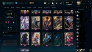 Conta Lol 16 Skins Miticas e atualmente 500 Skins  - League of Legends