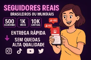 Menor Preço! Seguidores Instagram, Curtidas e View - Redes Sociais