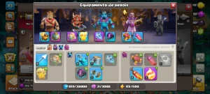 Cv12 Full - 2385 Gemas - Muitos Itens Mágicos - 7 Equips - Clash of Clans