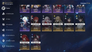 Honkai Star Rail Com Quase Todos Personagens Pity Alto - Genshin Impact