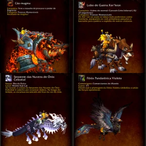 Conta com Challenge mod Pandaria Paladino e spectral tiger - Blizzard