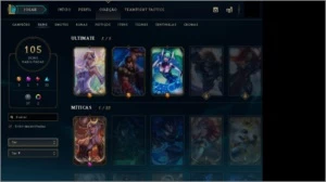 Conta lol Platina 4 105 skins - League of Legends
