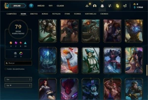 Conta diamante 4 com 110 Champs e 79 Skins - League of Legends LOL