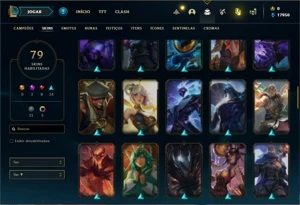 Conta diamante 4 com 110 Champs e 79 Skins - League of Legends LOL